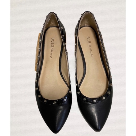 BCBGeneration Women’s studded black flats Size 6B/36 - Picture 4 of 6